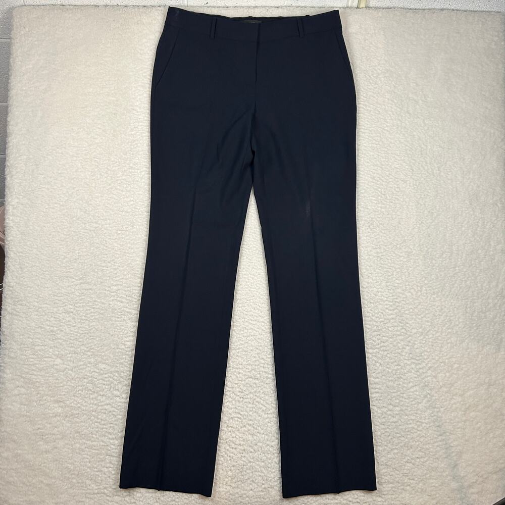 J Crew 1035 Size 6 Tall Tollegno 1900 Wool Dress Pant Preppy Office Navy *FLAW